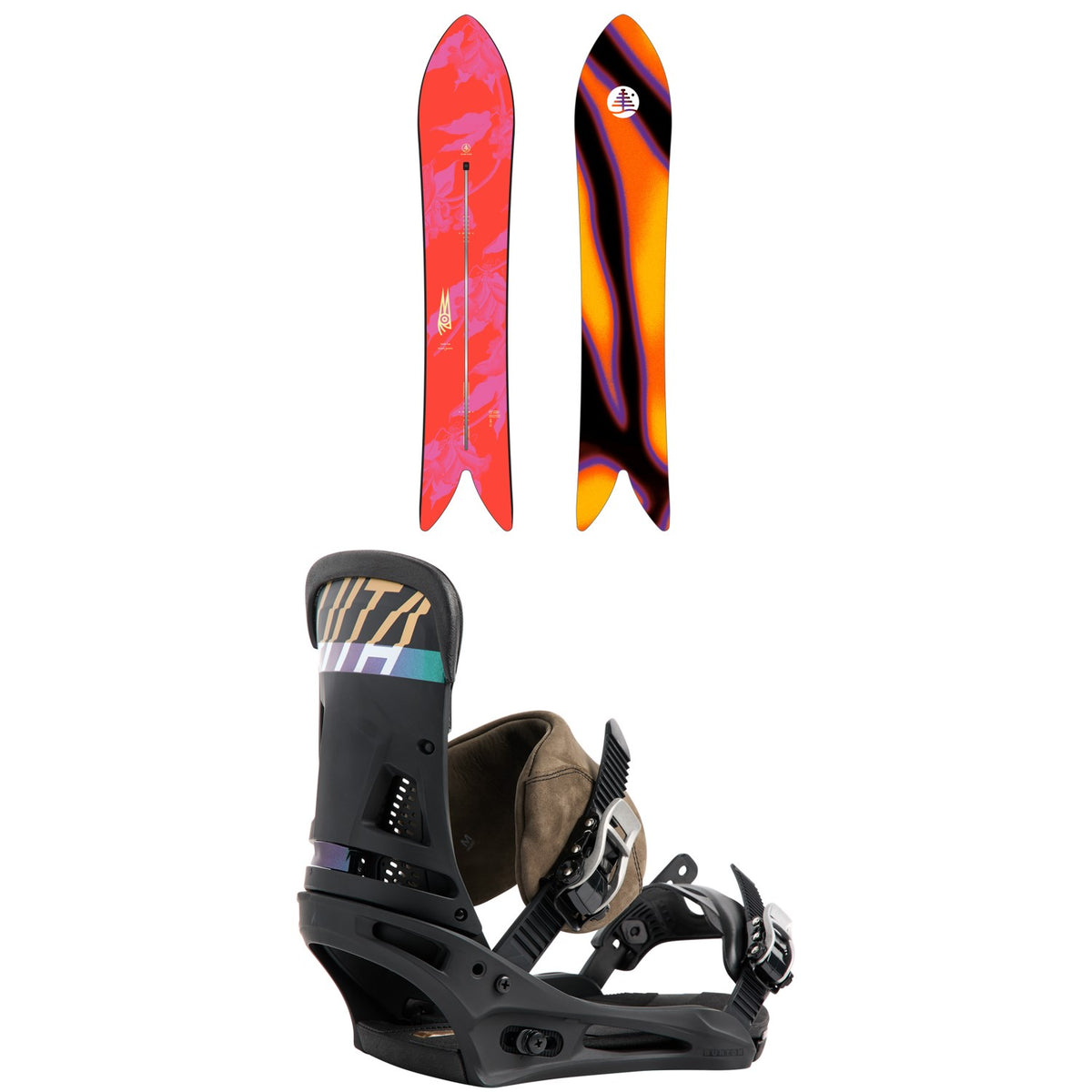 Burton Family Tree Smooth Operator Snowboard + Malavita Snowboard Bindings 2026