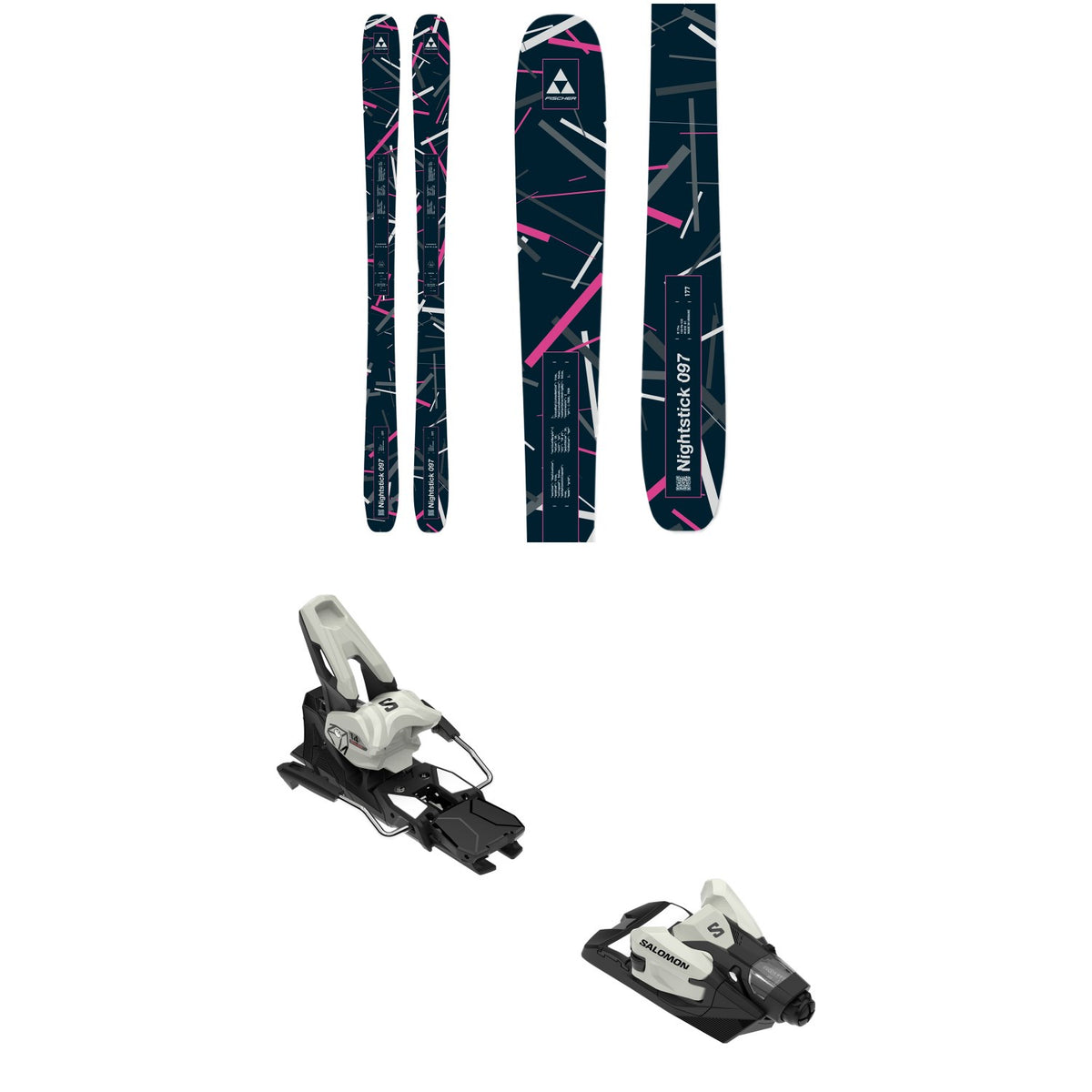 Fischer Nightstick 97 Skis + Salomon Strive 14 GW Ski Bindings 2027