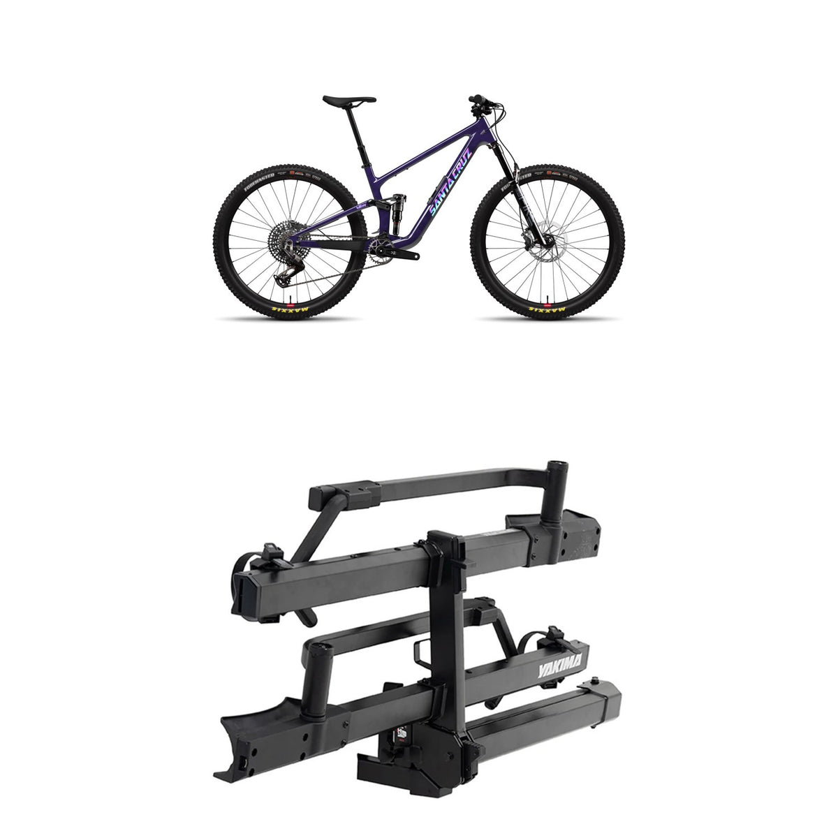 Santa Cruz Tallboy 6 CC Eagle 90 Complete Mountain Bike + Yakima StepUp Swing 2-Bike Rack 2027