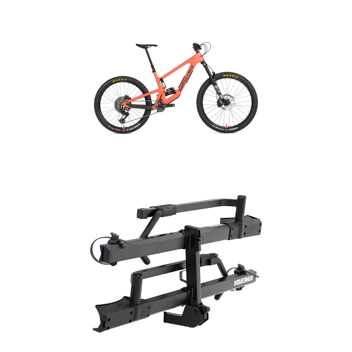 Santa Cruz Nomad 6 C Eagle 90 Complete Mountain Bike + Yakima StepUp 2-Bike Rack 2026