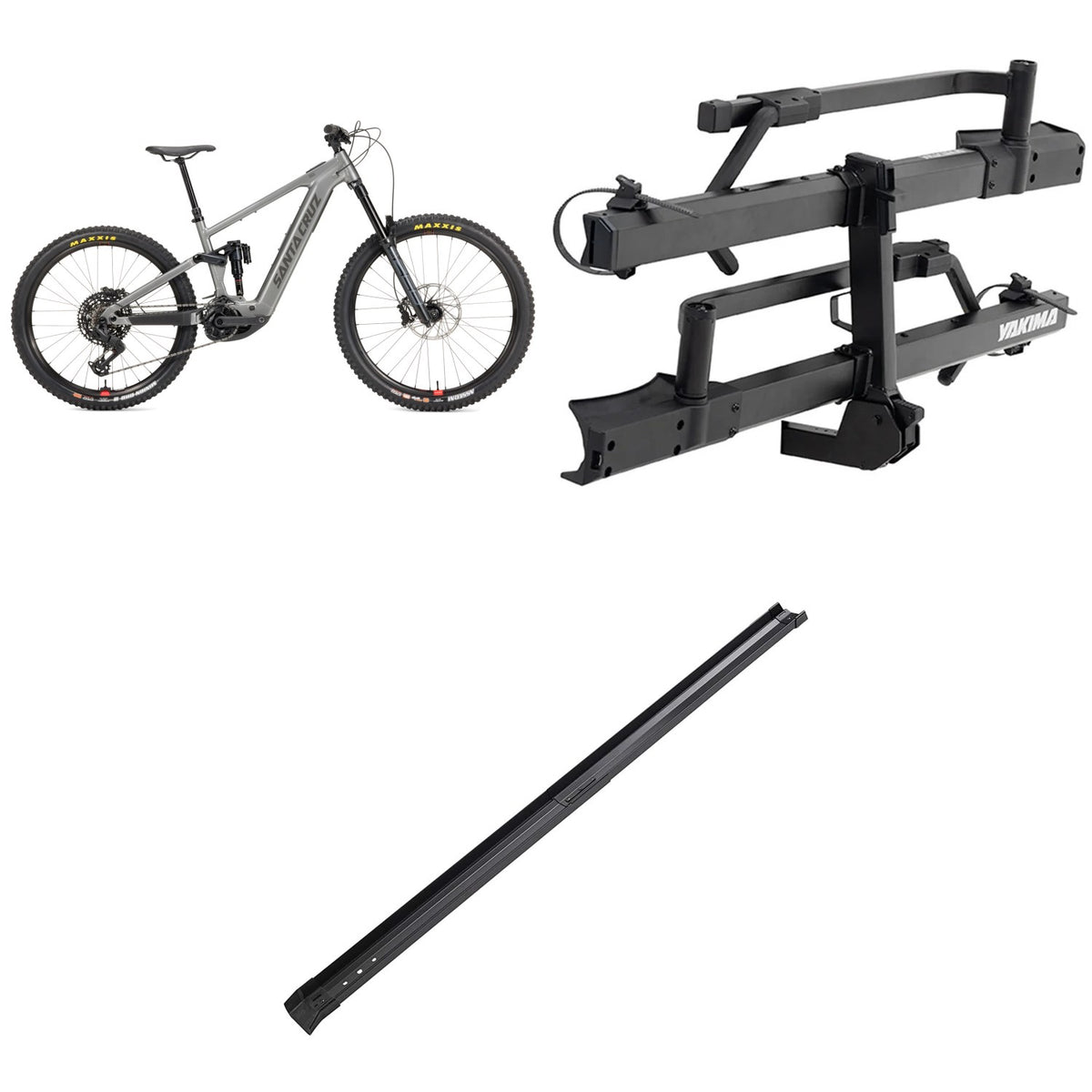 Santa Cruz Vala 1 AL Eagle 70 E-Mountain Bike + Yakima StepUp 2-Bike Rack + Yakima RampUp Ramp Kit 2026