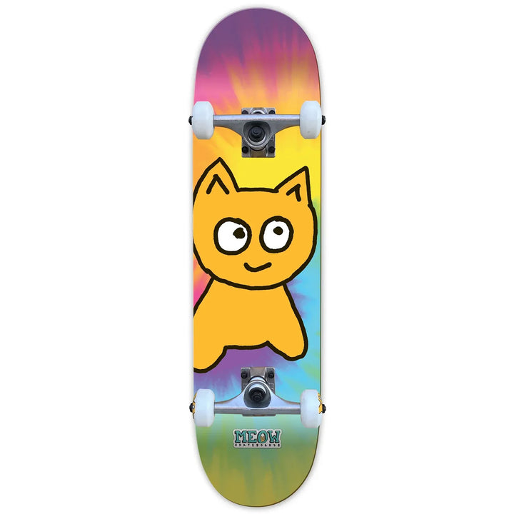 Meow Big Cat Tie Dye 8.0 Skateboard Complete