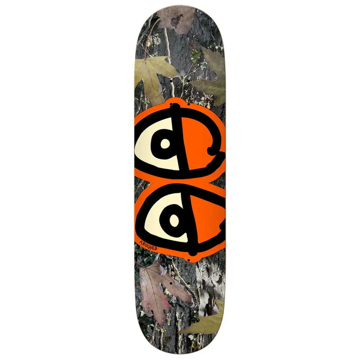 Krooked Team Eyes Camo 8.25 Skateboard Deck