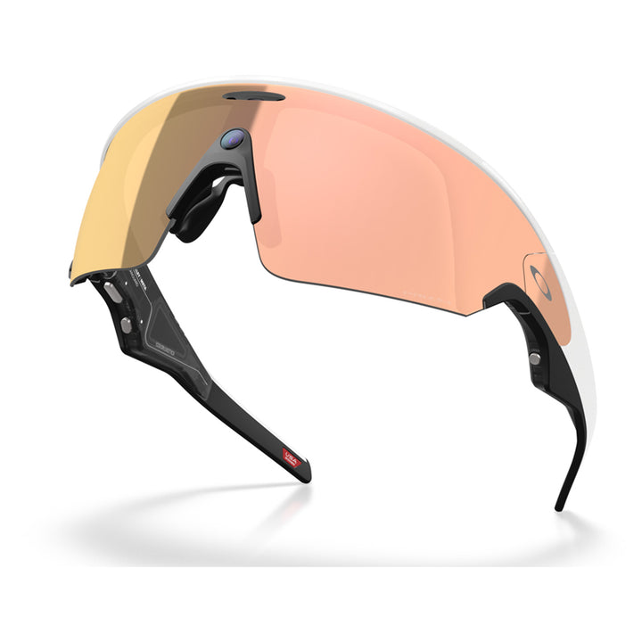 Oakley Meta Vanguard Sunglasses White/Prizm Rose Gold