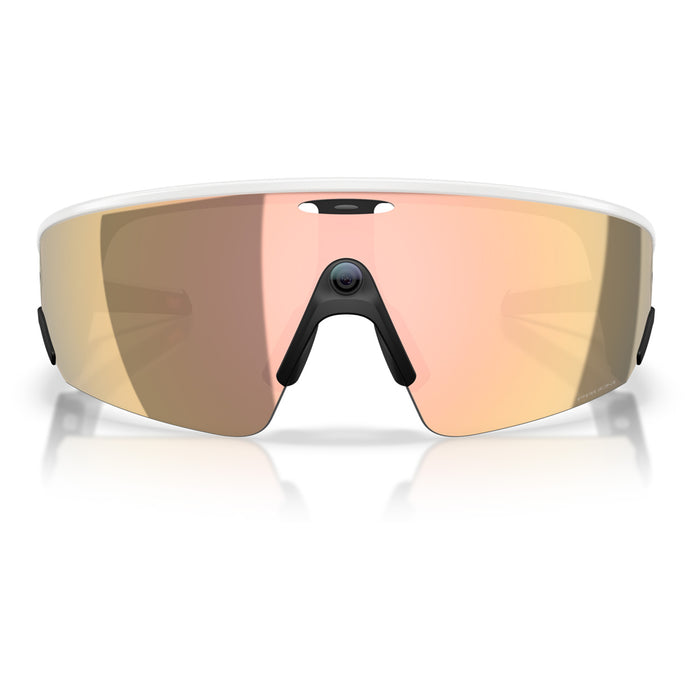 Oakley Meta Vanguard Sunglasses White/Prizm Rose Gold