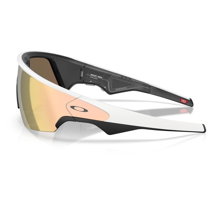 Oakley Meta Vanguard Sunglasses White/Prizm Rose Gold