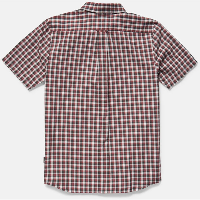 Volcom Louie Check Short-Sleeve Shirt - Men's Light Blue Acid