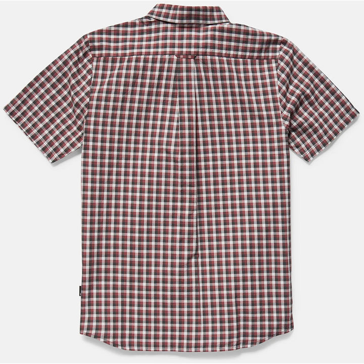Volcom Louie Check Short-Sleeve Shirt - Men's Light Blue Acid
