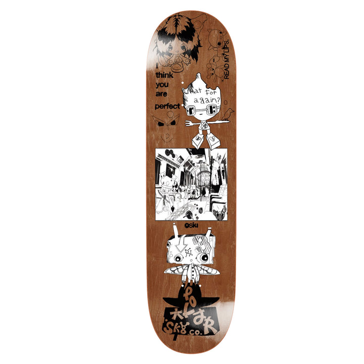 Polar Skate Co. Oski - I Think You Perfect - Brown 8.25 Skateboard Deck