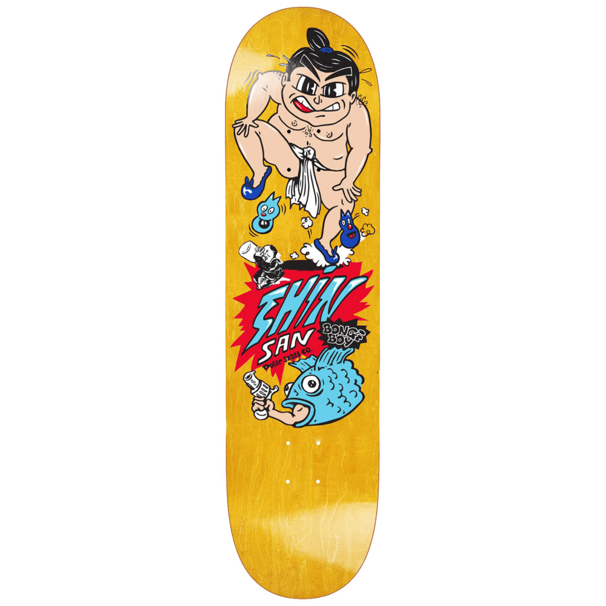 Polar Skate Co. Shin Sanbongi - Bongi Boy - Yellow 8.25 Skateboard Deck