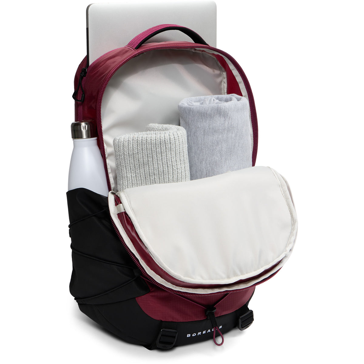 north face borealis backpack white black and red The Burgundy Crush/ TNF Made from recycled ripstop Maintenance_Reel Grease Lululemon Modular Phone Crossbody Select:Baitfish