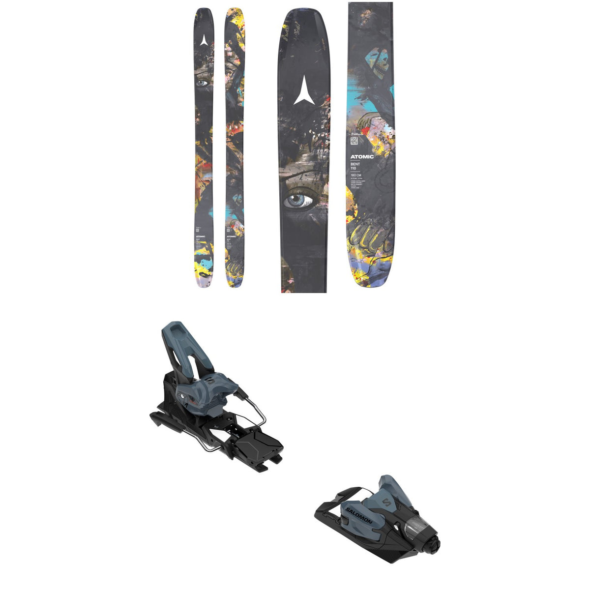 Atomic Bent 110 Skis + Salomon Strive 14 GW Ski Bindings 2027