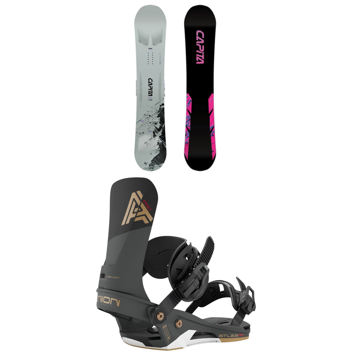 CAPiTA Mega Mercury Snowboard + Union Atlas Pro Snowboard Bindings 2027