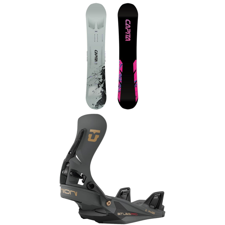 CAPiTA Mega Mercury Snowboard + Union Atlas Pro Step On Snowboard Bindings 2027
