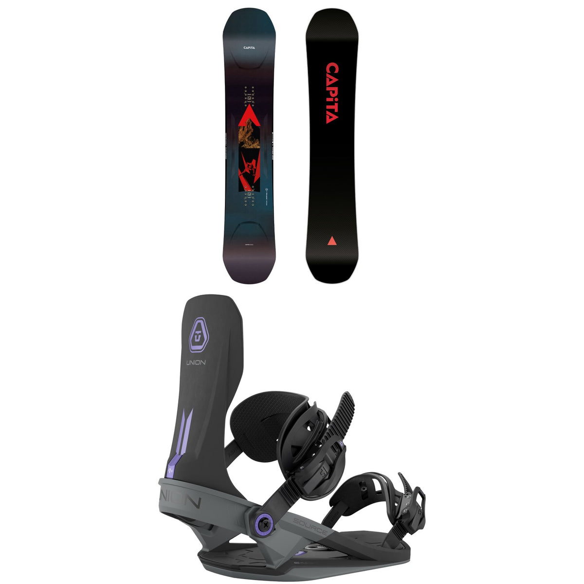 CAPiTA Super DOA Snowboard + Union Source Snowboard Bindings 2027