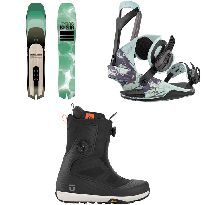 CAPiTA Spring Break Powder Glider Snowboard + Union Falcor Snowboard Bindings + Reset Pro Snowboard Boots 2027