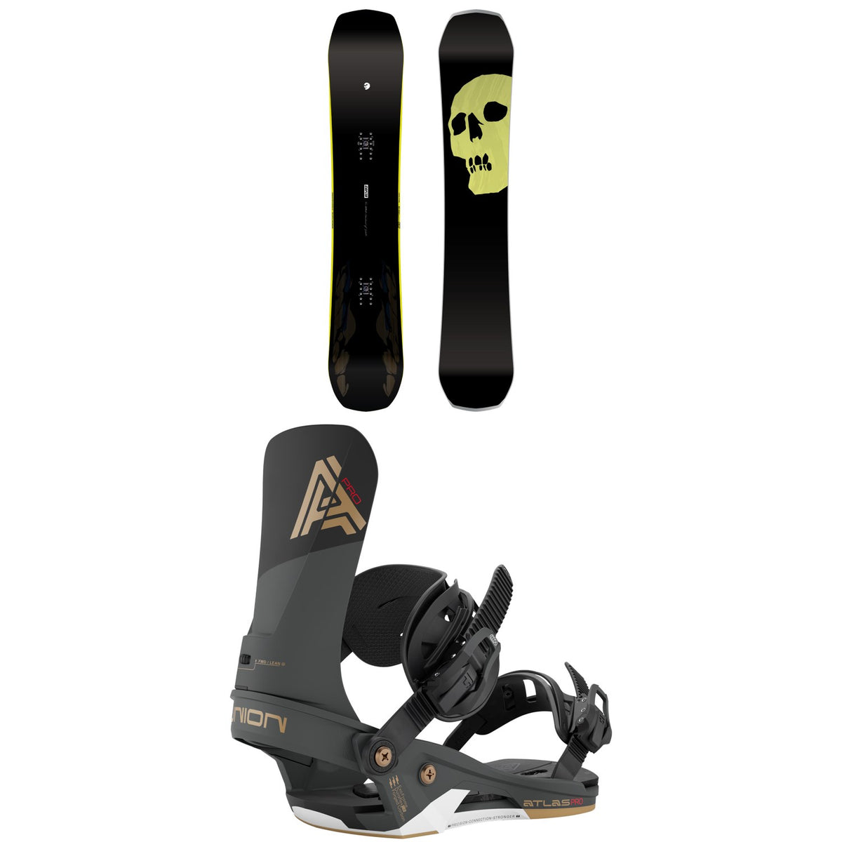CAPiTA The Black Snowboard of Death Snowboard + Union Atlas Pro Snowboard Bindings 2027