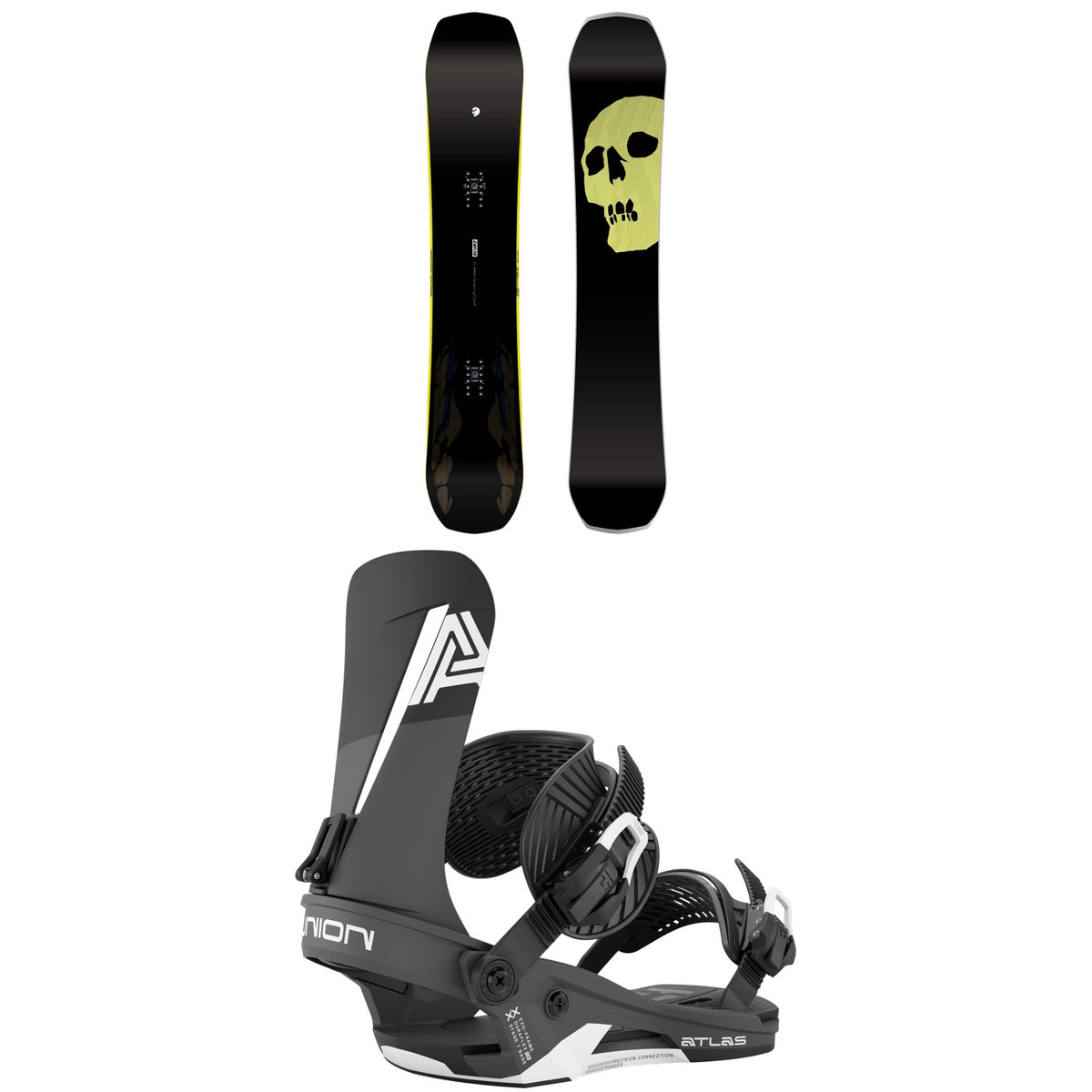 CAPiTA The Black Snowboard of Death Snowboard + Union Atlas Snowboard Bindings 2027