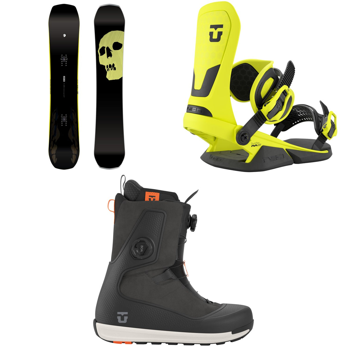 CAPiTA The Black Snowboard of Death Snowboard + Union Neo Snowboard Bindings + Reset Snowboard Boots 2027