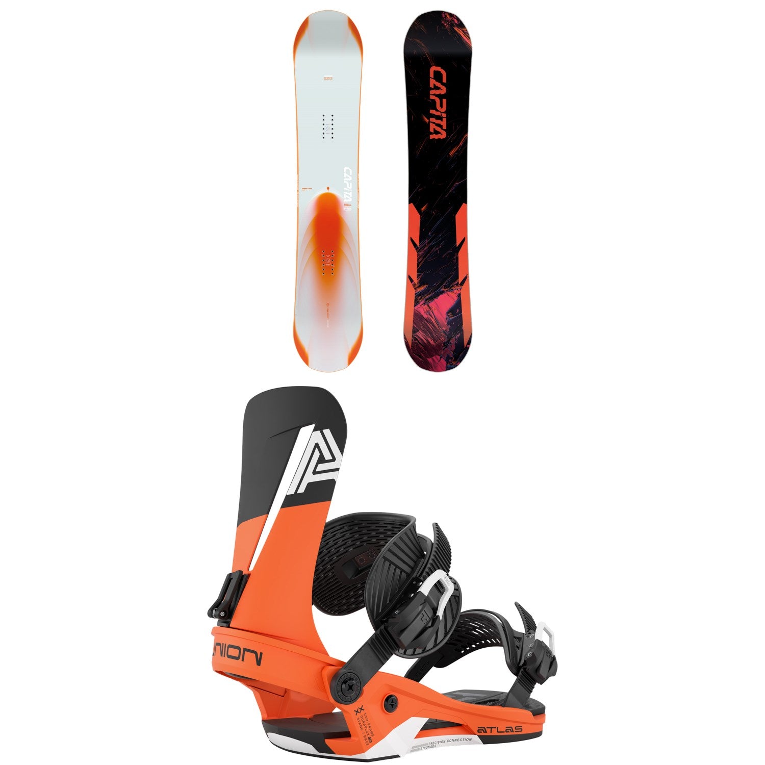 CAPiTA Mercury Snowboard + Union Atlas Snowboard Bindings 2027 – evo