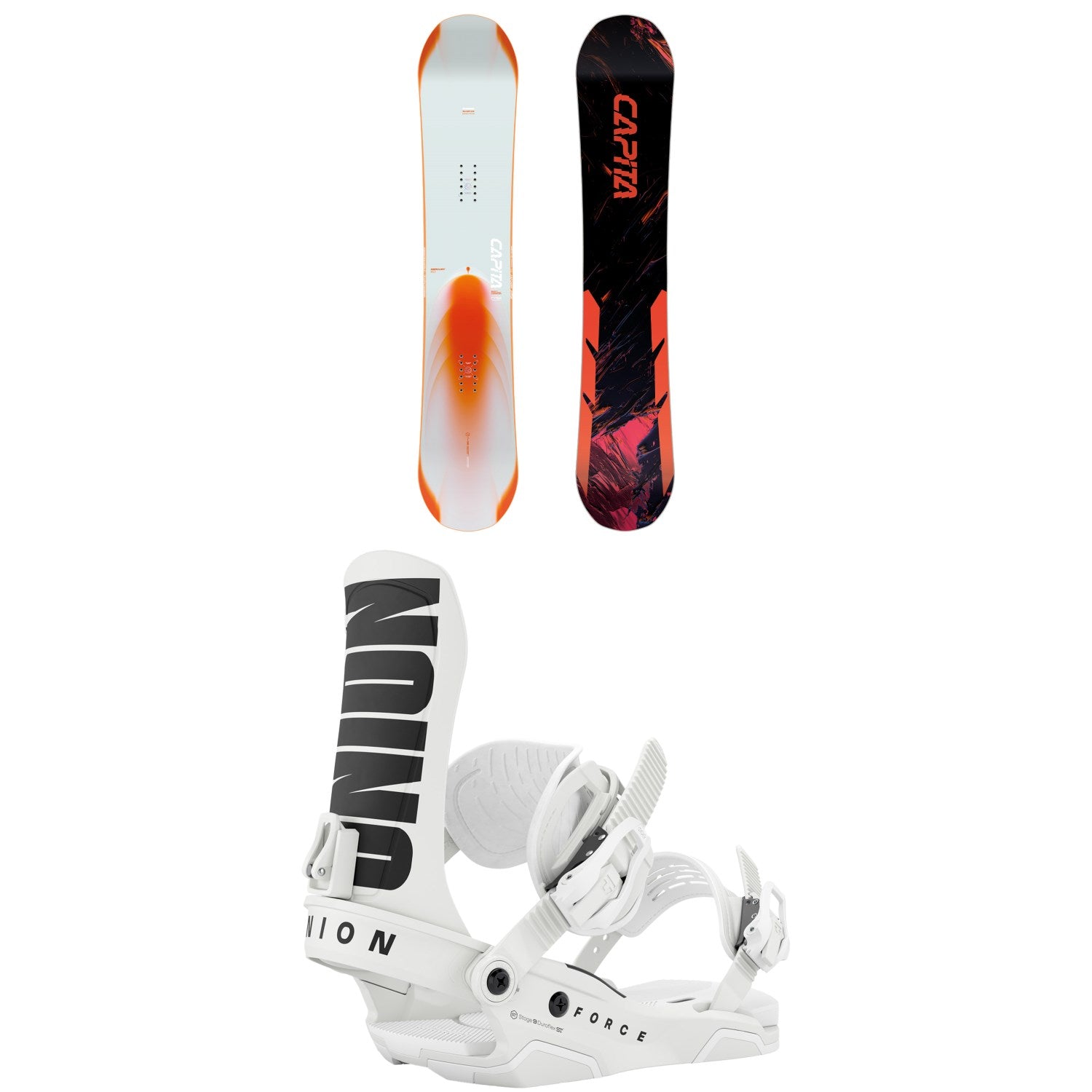 CAPiTA Mercury Snowboard + Union Force Team Snowboard Bindings