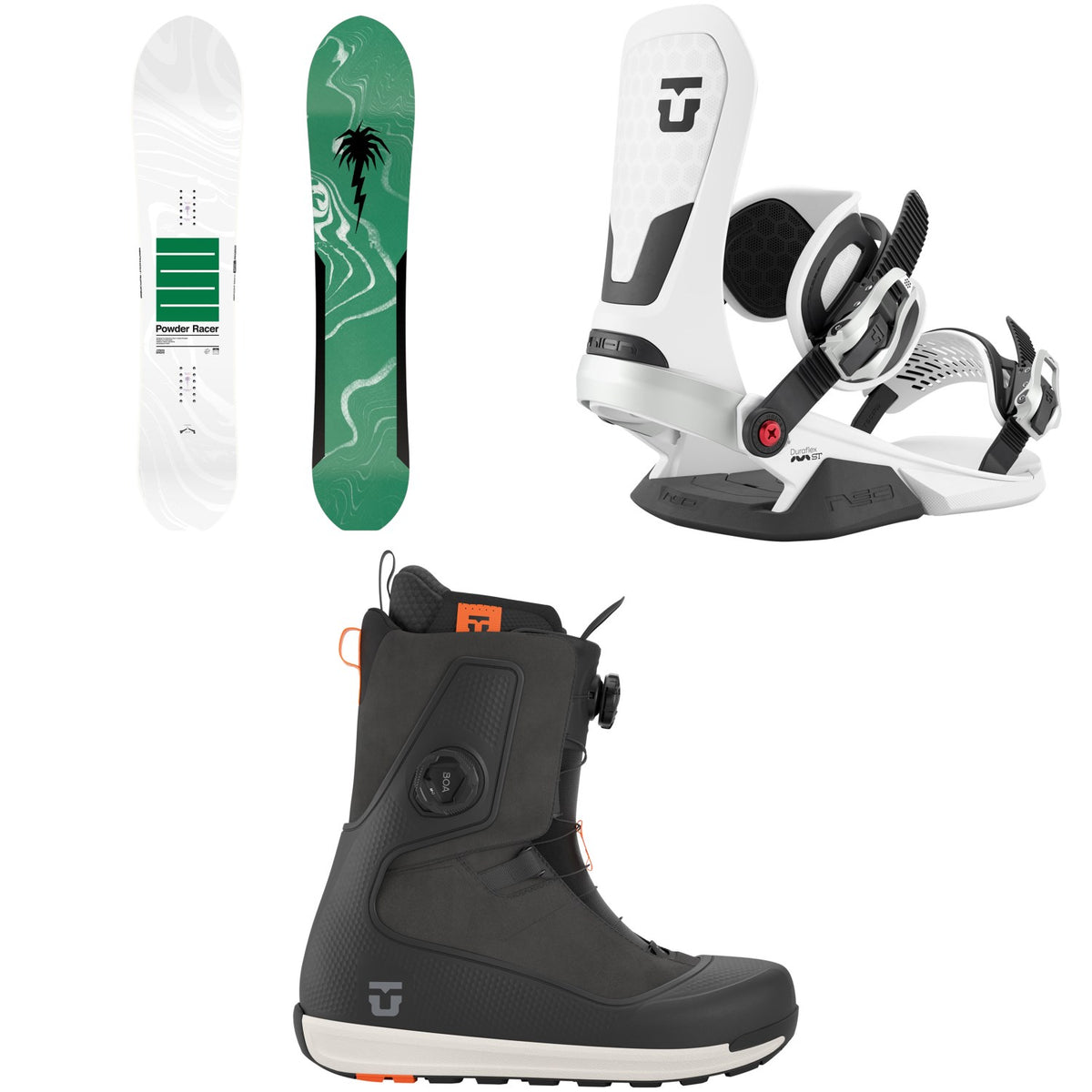 CAPiTA Spring Break Powder Racers Snowboard + Union Neo Snowboard Bindings + Reset Snowboard Boots 2027