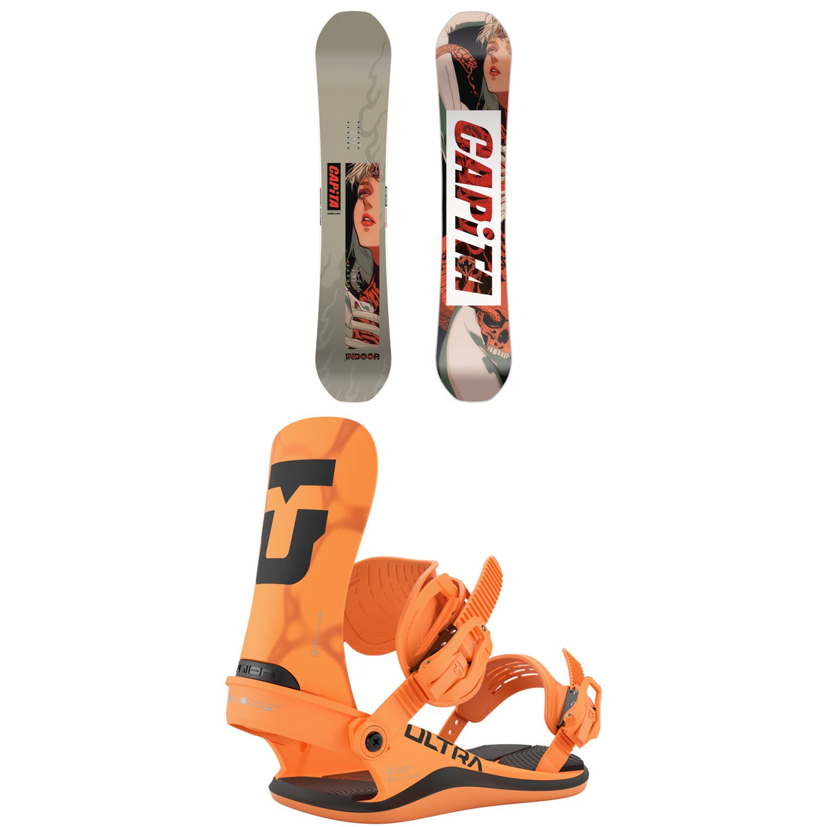 CAPiTA Indoor Survival Snowboard + Union Ultra Snowboard Bindings 2027