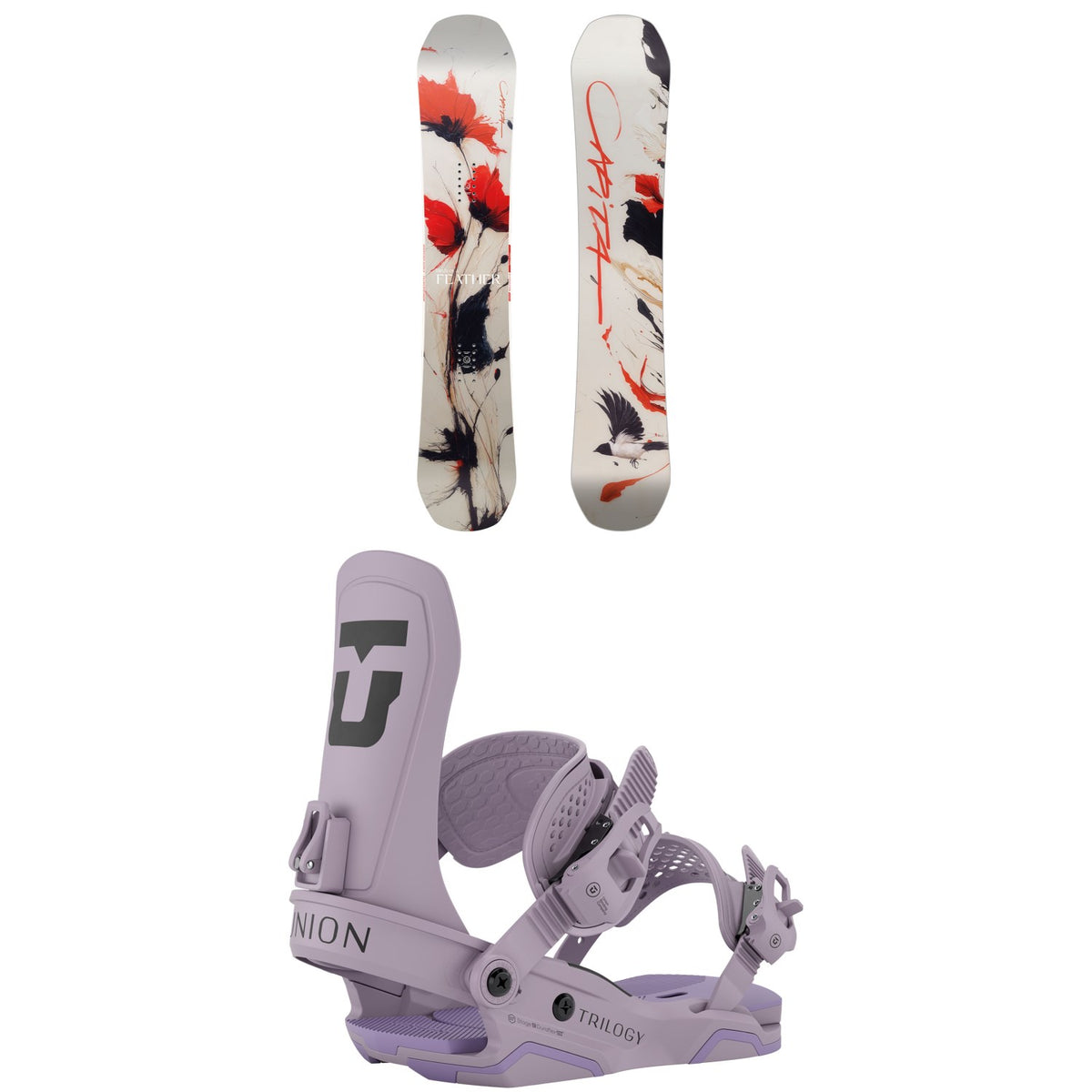 CAPiTA Birds Of A Feather Snowboard + Union Trilogy Snowboard Bindings - Women's 2027