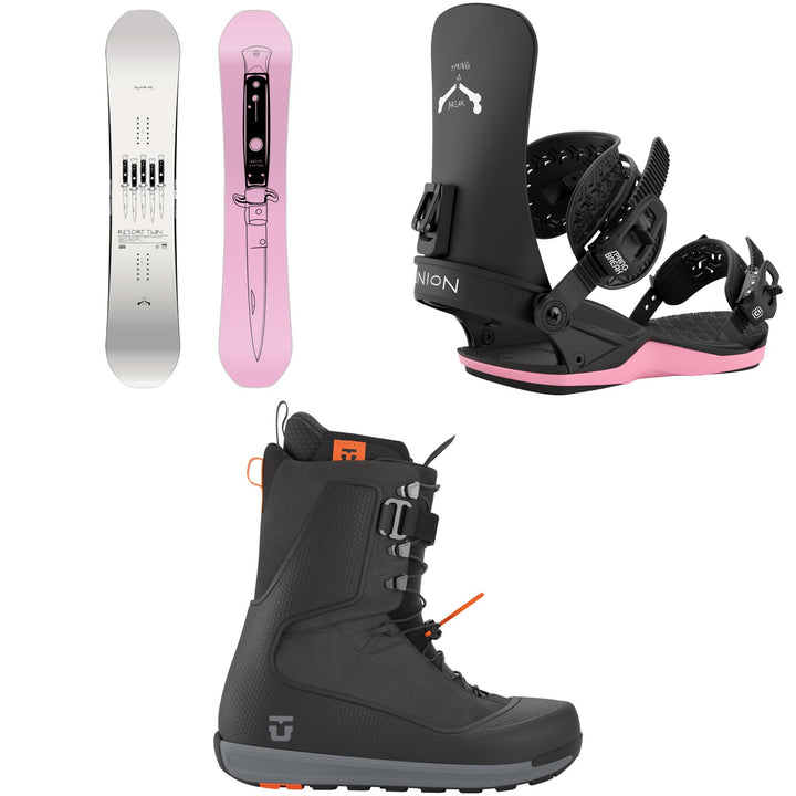 CAPiTA Spring Break Resort Twin Snowboard + Union Contact Snowboard Bindings + Factory Snowboard Boots 2027