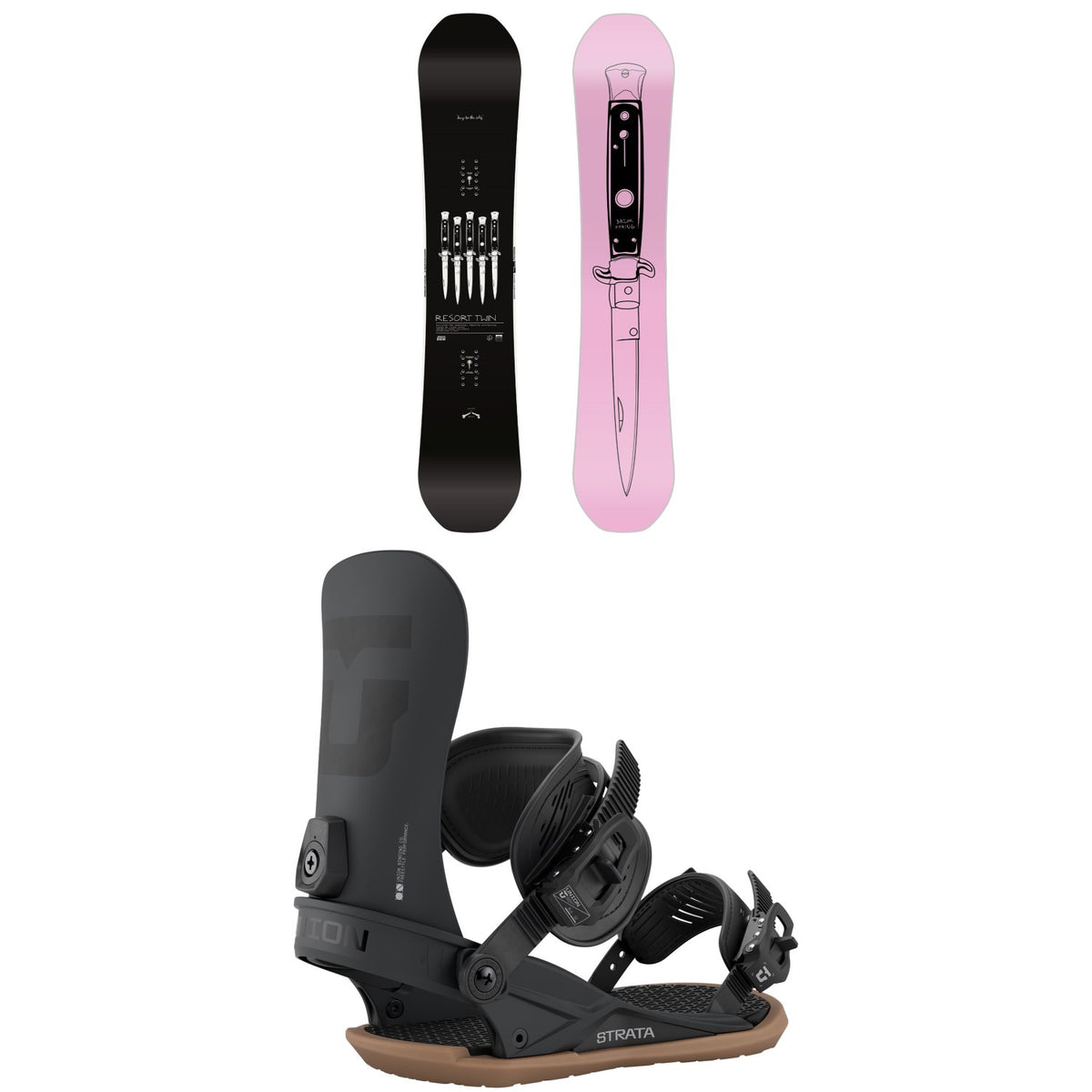 CAPiTA Spring Break Resort Twin Snowboard + Union Strata Snowboard Bindings 2027