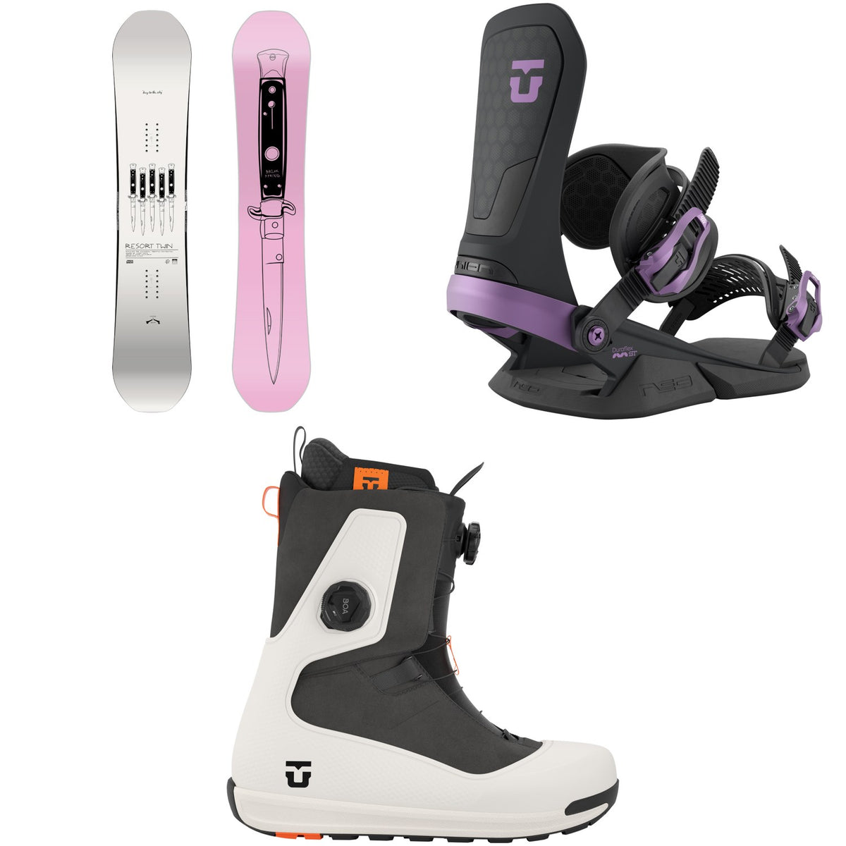 CAPiTA Spring Break Resort Twin Snowboard + Union Neo Snowboard Bindings + Reset Snowboard Boots 2027