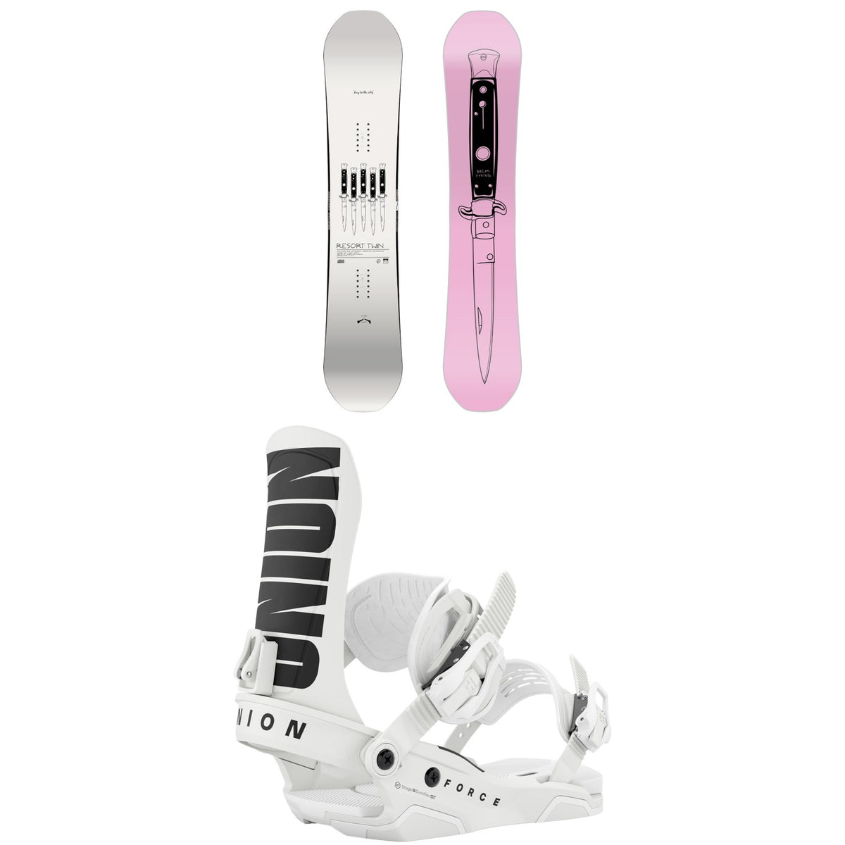 CAPiTA Spring Break Resort Twin Snowboard + Union Force Team Snowboard Bindings 2027