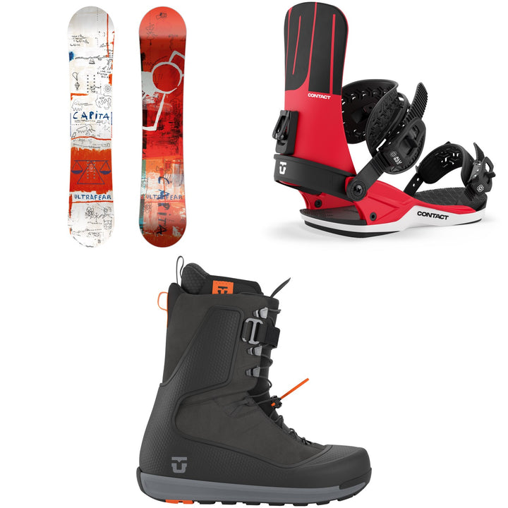 CAPiTA Ultrafear Snowboard + Union Contact Snowboard Bindings + Factory Snowboard Boots 2027