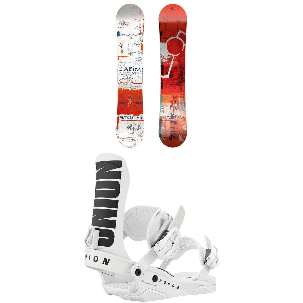CAPiTA Ultrafear Snowboard + Union Force Team Snowboard Bindings 2027