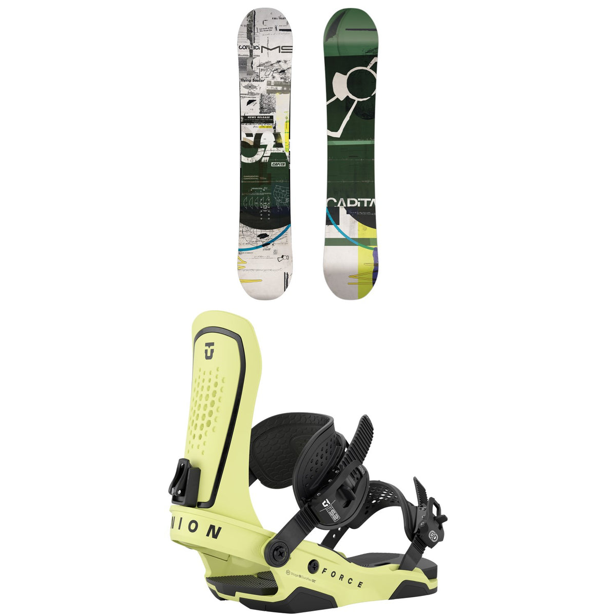 CAPiTA Outerspace Living Snowboard + Union Force Snowboard Bindings 2027