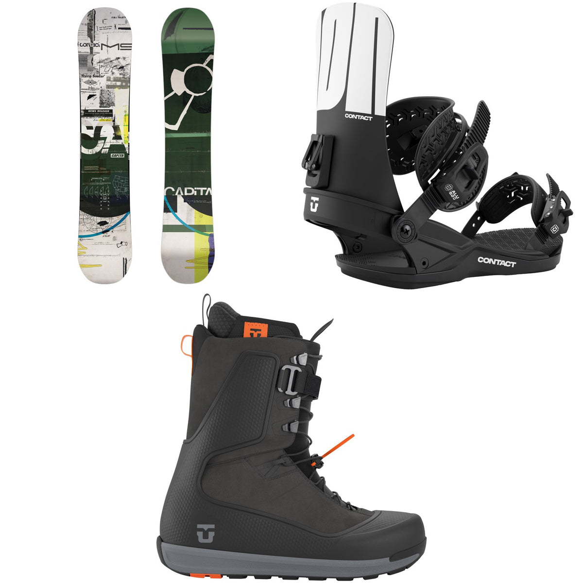 CAPiTA Outerspace Living Snowboard + Union Contact Snowboard Bindings + Factory Snowboard Boots 2027
