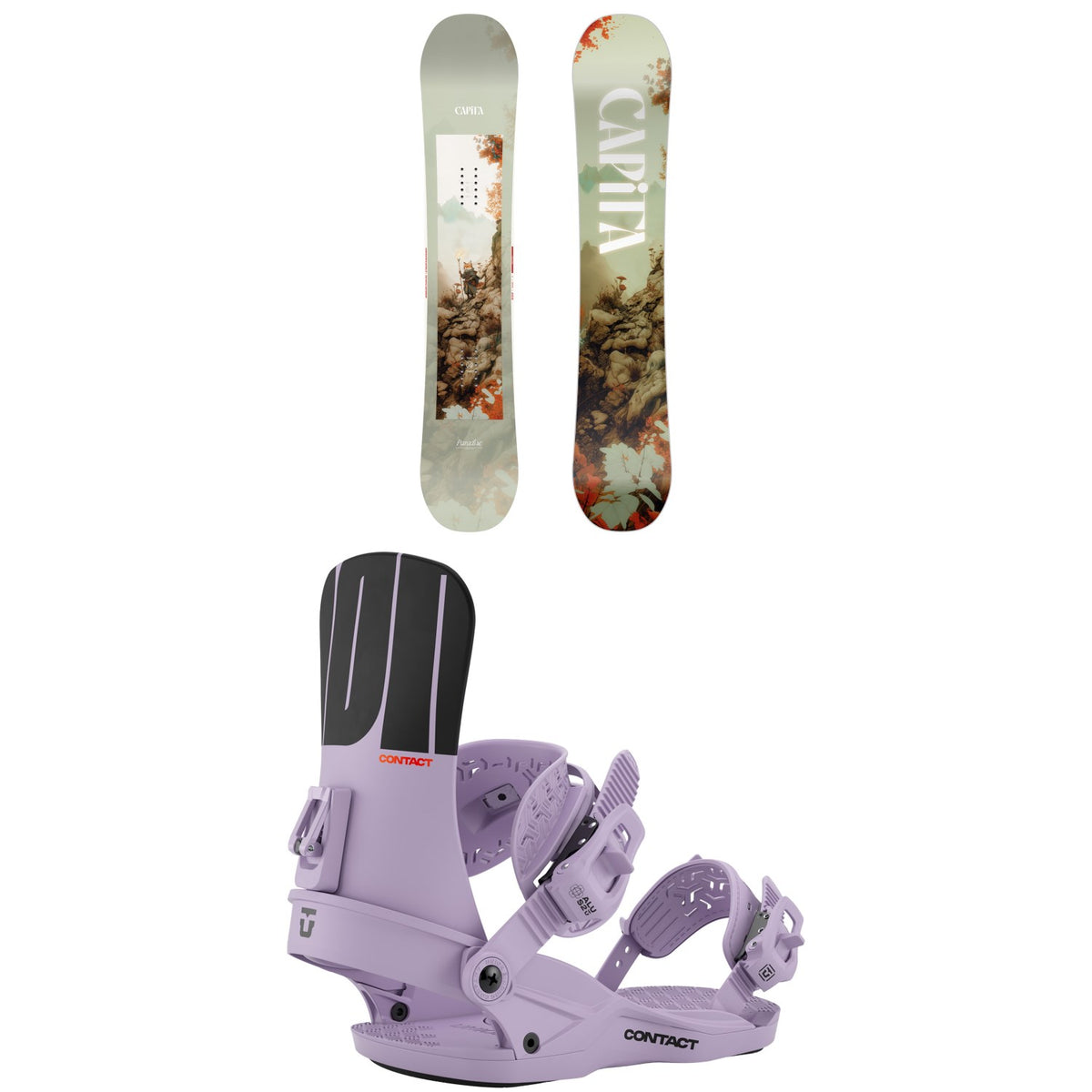 CAPiTA Paradise Snowboard + Union Contact Snowboard Bindings - Women's 2027
