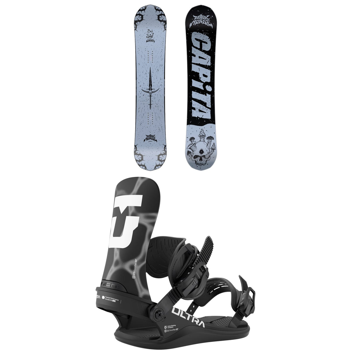 CAPiTA Dark Horse Snowboard + Union Ultra Snowboard Bindings 2027