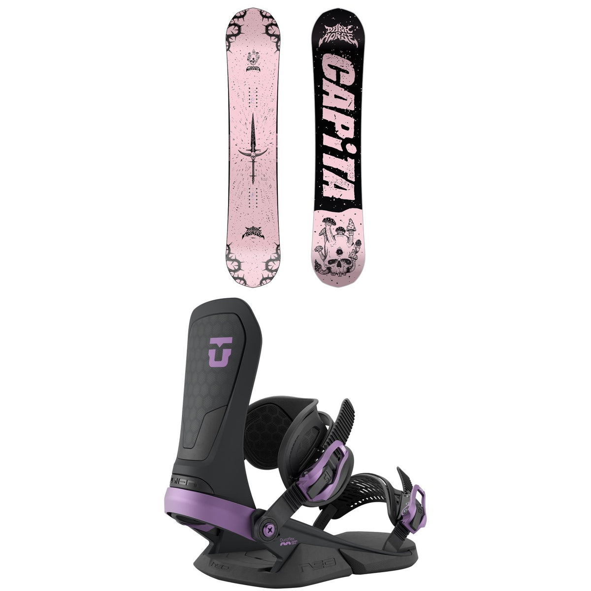 CAPiTA Dark Horse Snowboard + Union Neo Snowboard Bindings 2027