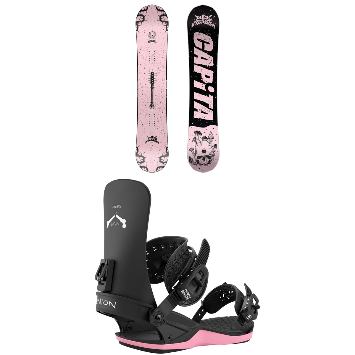 CAPiTA Dark Horse Snowboard + Union Contact Snowboard Bindings 2027