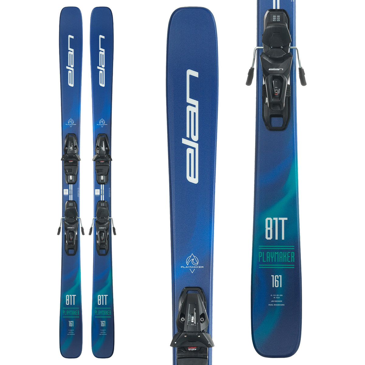 Elan Playmaker 81 T Skis + EL 4.5 Ski Bindings - Kids' 2027