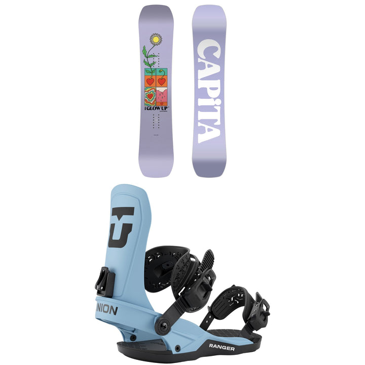 CAPiTA Glow Up by Jess Kimura Snowboard + Union Ranger Snowboard Bindings - Kids' 2027