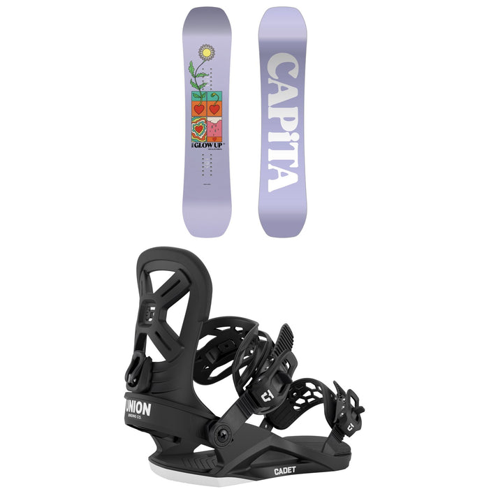 CAPiTA Glow Up Mini by Jess Kimura Snowboard + Union Cadet Snowboard Bindings - Kids' 2027