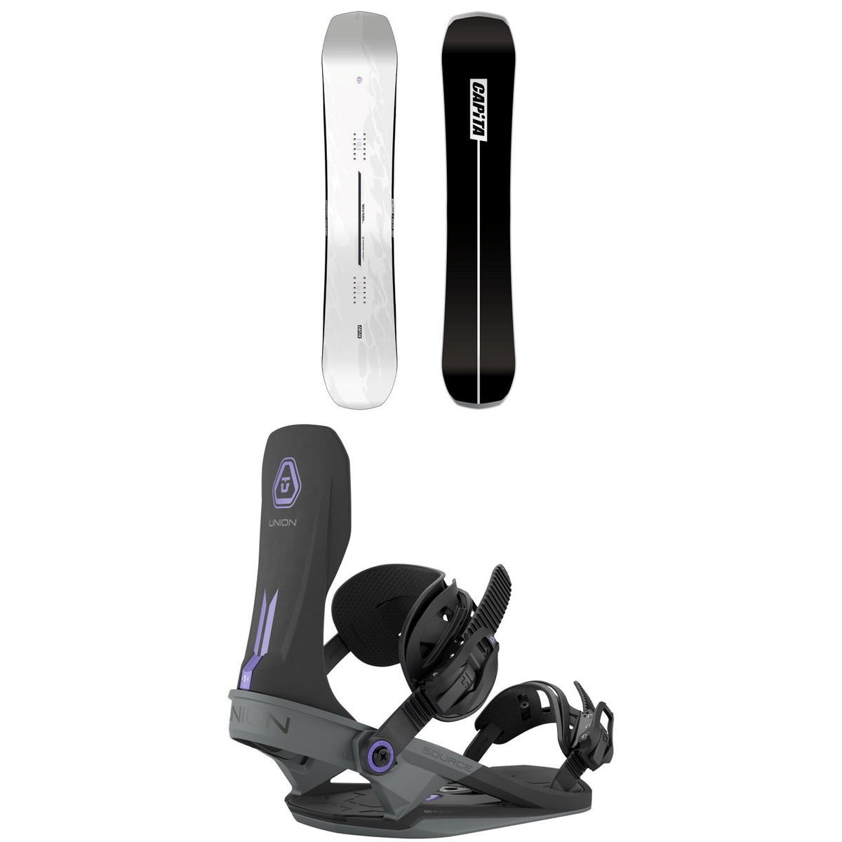 CAPiTA Mega Death Snowboard + Union Source Snowboard Bindings 2027