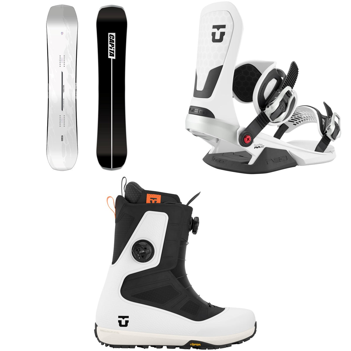 CAPiTA Mega Death Snowboard + Union Neo Snowboard Bindings + Reset Pro Snowboard Boots 2027