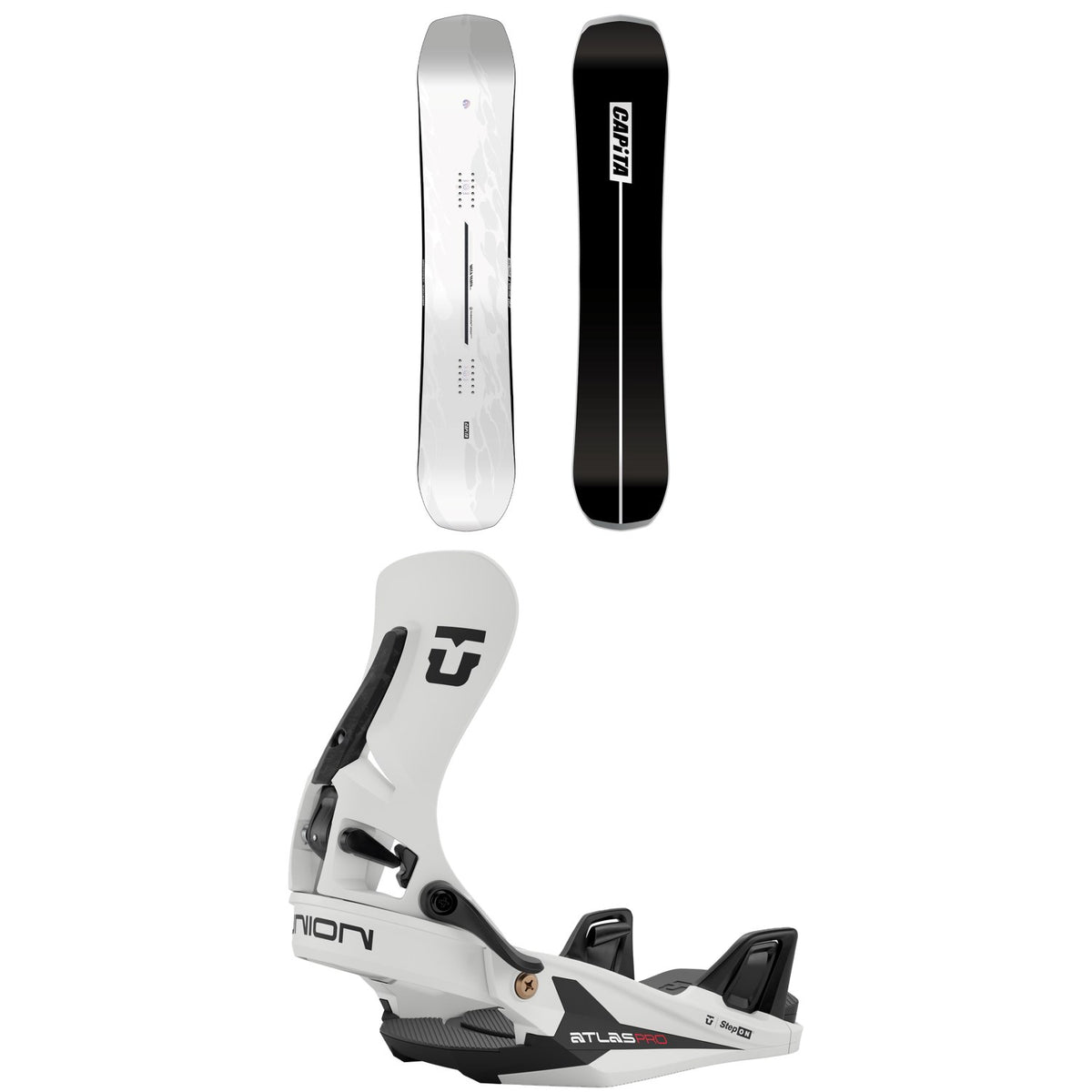 CAPiTA Mega Death Snowboard + Union Atlas Pro Step On Snowboard Bindings 2027