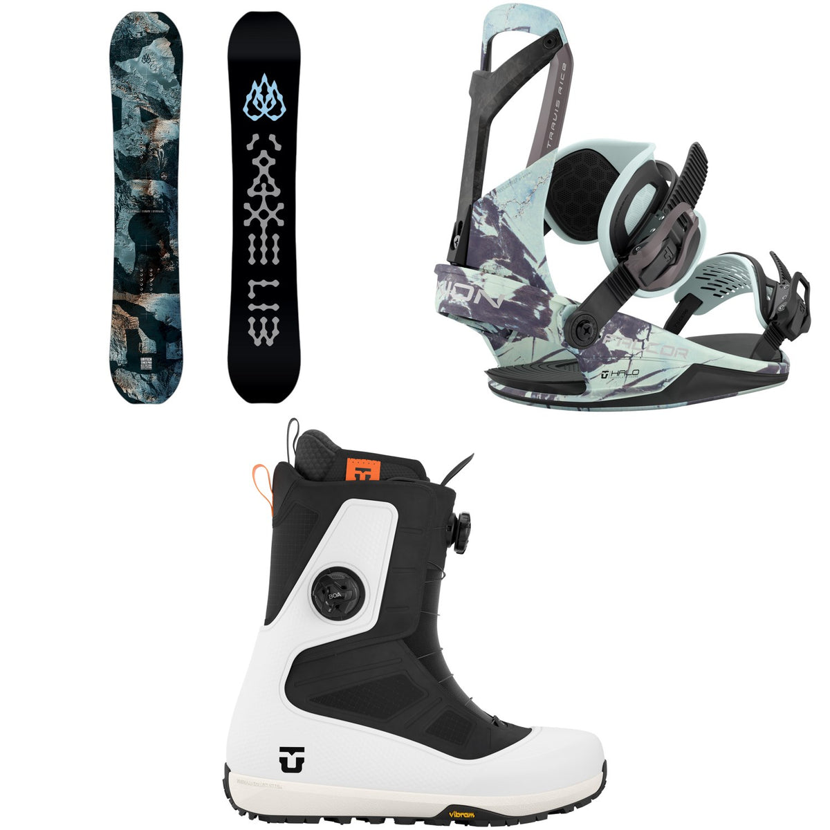 Lib Tech T. Rice Pro Snowboard + Union Falcor Snowboard Bindings + Reset Pro Snowboard Boots 2027