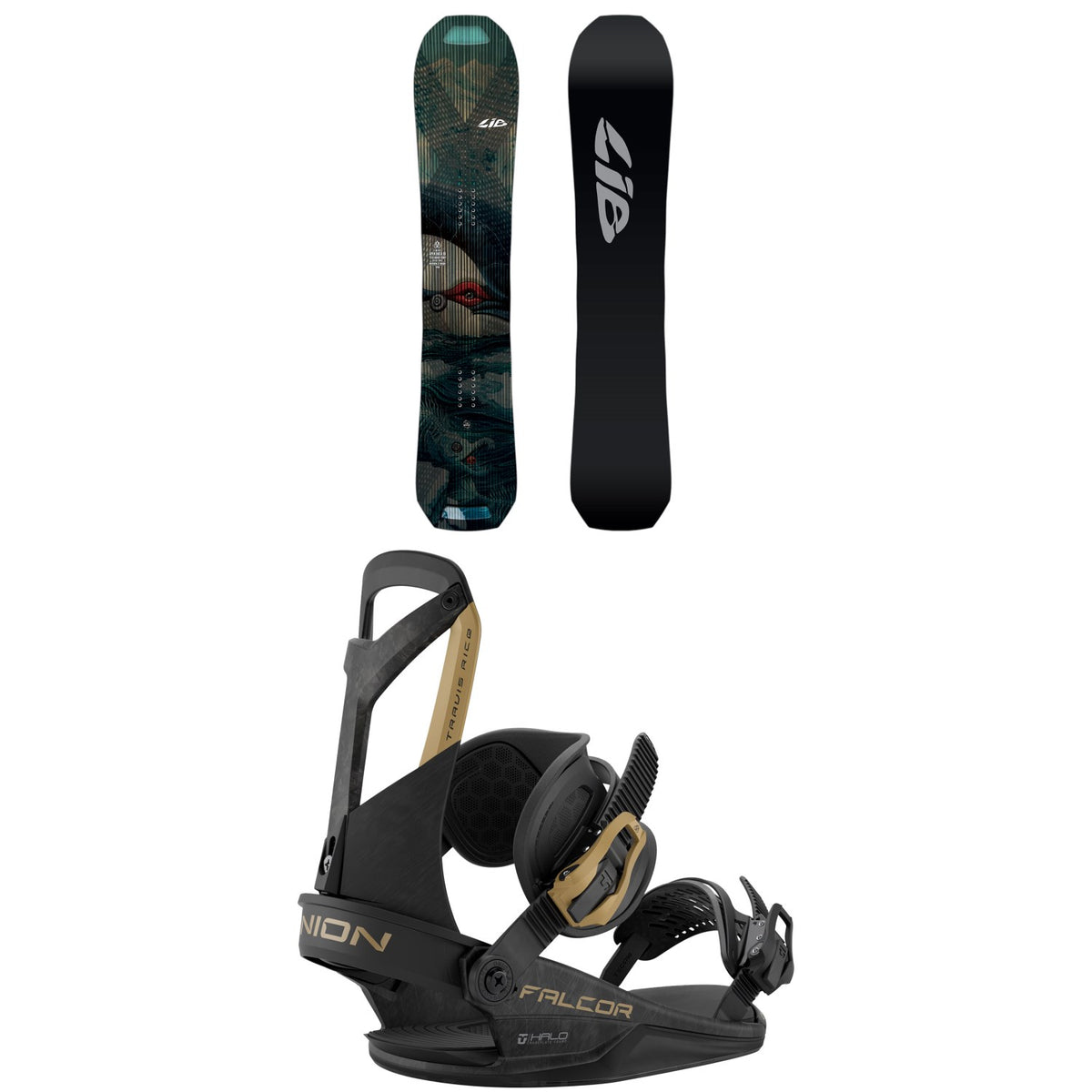 Lib Tech Apex Orca II Snowboard + Union Falcor Snowboard Bindings 2027