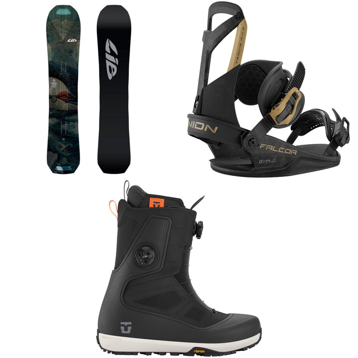 Lib Tech Apex Orca II Snowboard + Union Falcor Snowboard Bindings + Reset Pro Snowboard Boots 2027