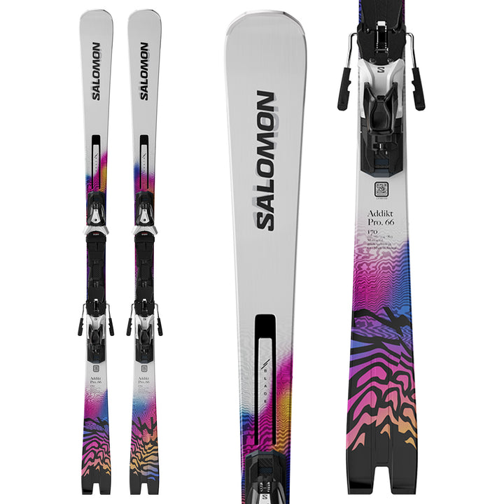 Salomon Addikt Pro 66 Skis + MI12 GW Bindings 2026